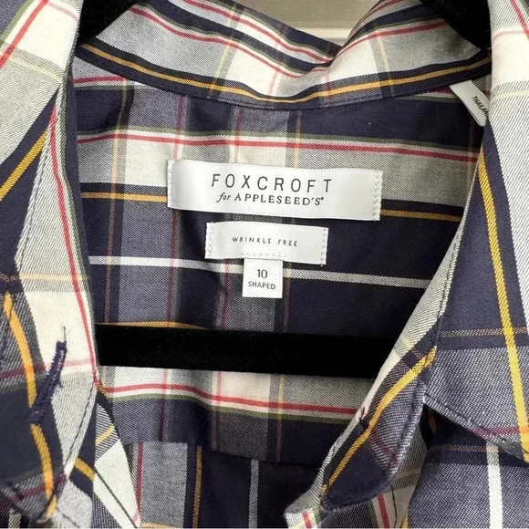 Foxcroft for appleseeds women’s plaid button down size 10 - Picture 3 of 7
